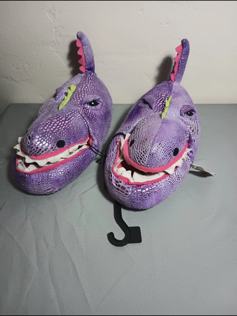 Wonder Nation Girls' Ankle Biter Dino Slippers
